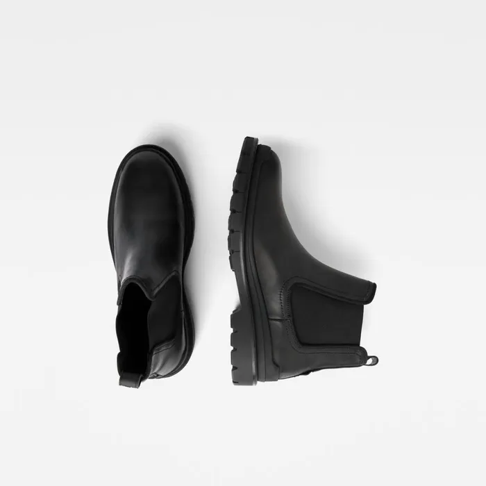 Footwear Men GStar RAW Blake Chelsea Leather Boots Black