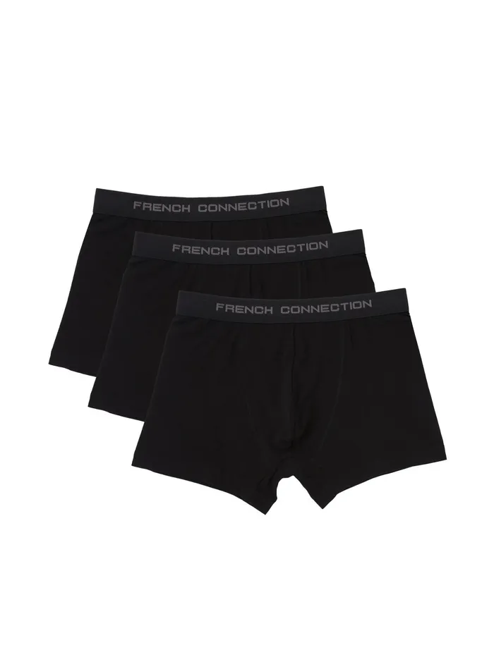 French Connection 3 Pack French Connection Boxers BlackBlackBlack Man Underwear and Socks French Connection 3 Pack French Connection Boxers BlackBlackBlack Man Underwear and Socks