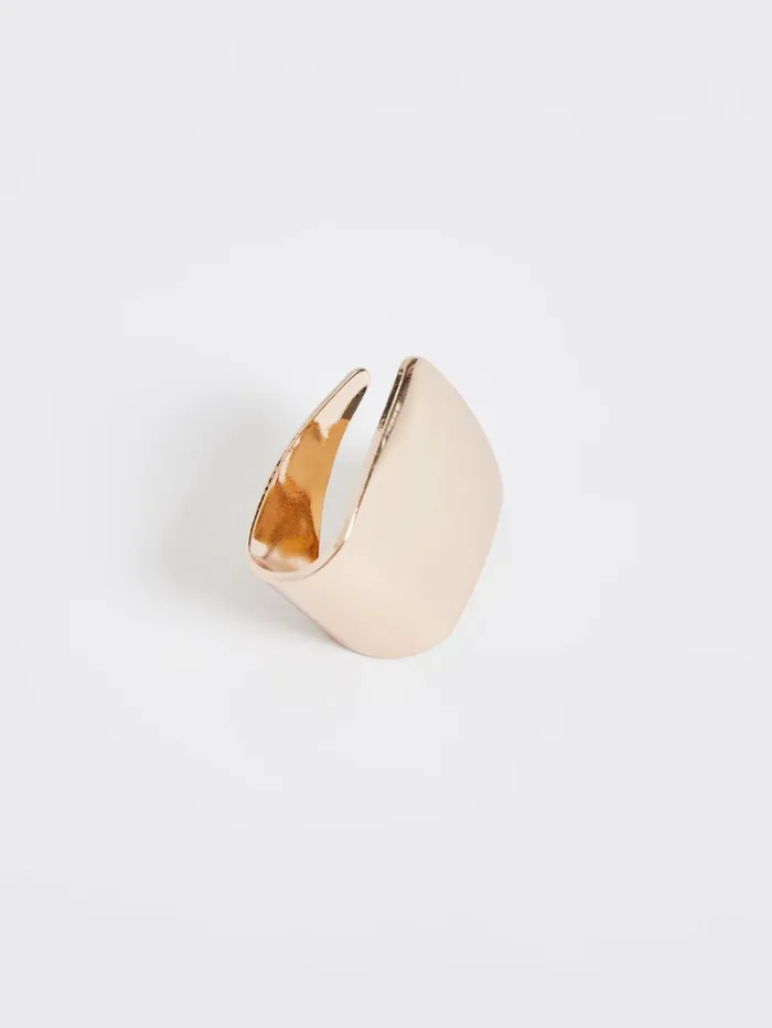 French Connection Architectural Square Stud Earrings Gold Woman Jewellery
