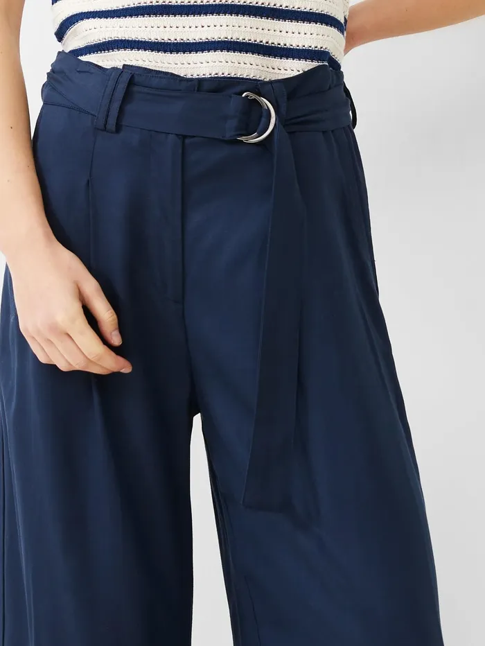 French Connection Elkie Twill Trousers Marine Woman Coords