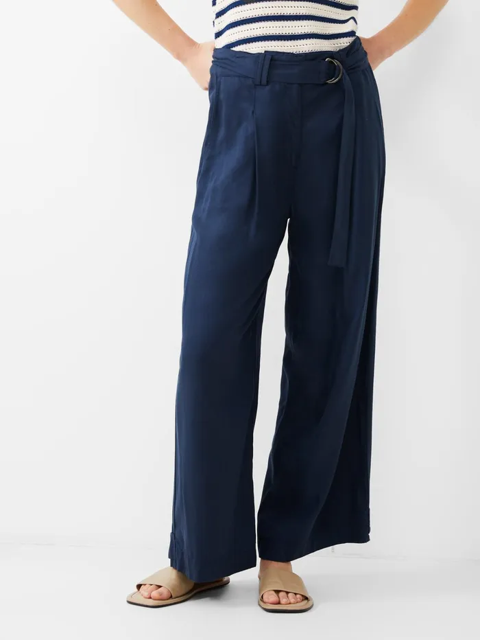 French Connection Elkie Twill Trousers Marine Woman Coords