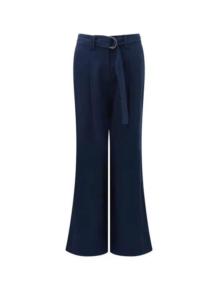 French Connection Elkie Twill Trousers Marine Woman Coords