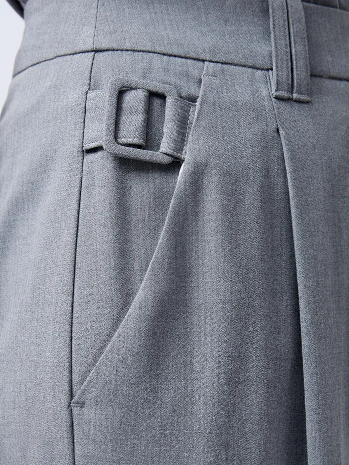 French Connection Franklin Barrel Leg Cargo Trousers Grey Woman Trousers