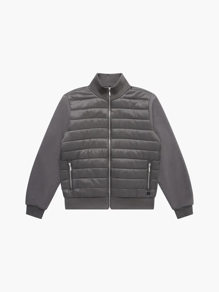 French Connection Hybrid Bomber Jacket Hunter Green Man Coats and Jackets