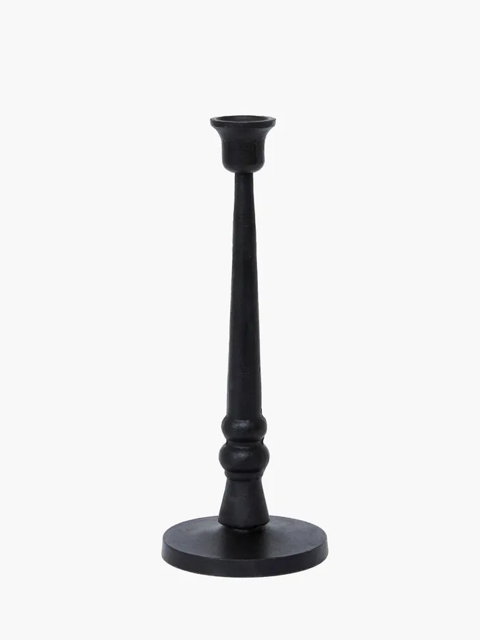 French Connection Large Kala Candle Holder Black Home Home Accessories
