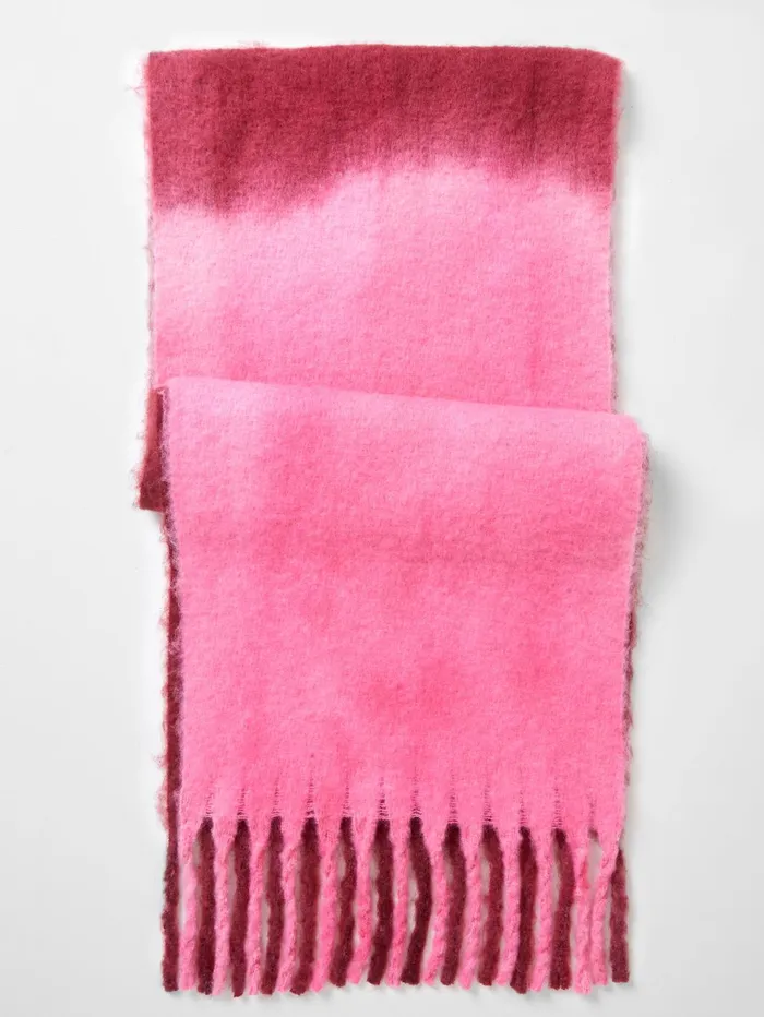 French Connection Ombre Soft Touch Scarf Pink Ombre Woman Scarves