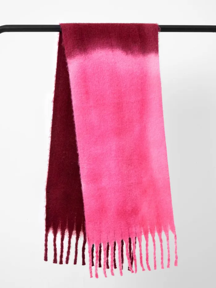 French Connection Ombre Soft Touch Scarf Pink Ombre Woman Scarves