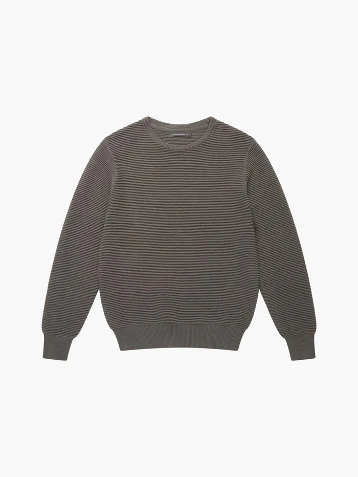 French Connection Ottoman Jumper Khaki Man Knitwear
