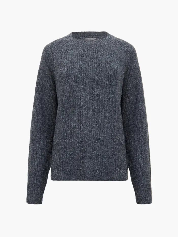 French Connection Raglan Sleeve Jumper Charcoal Woman Jumpers and Cardigans