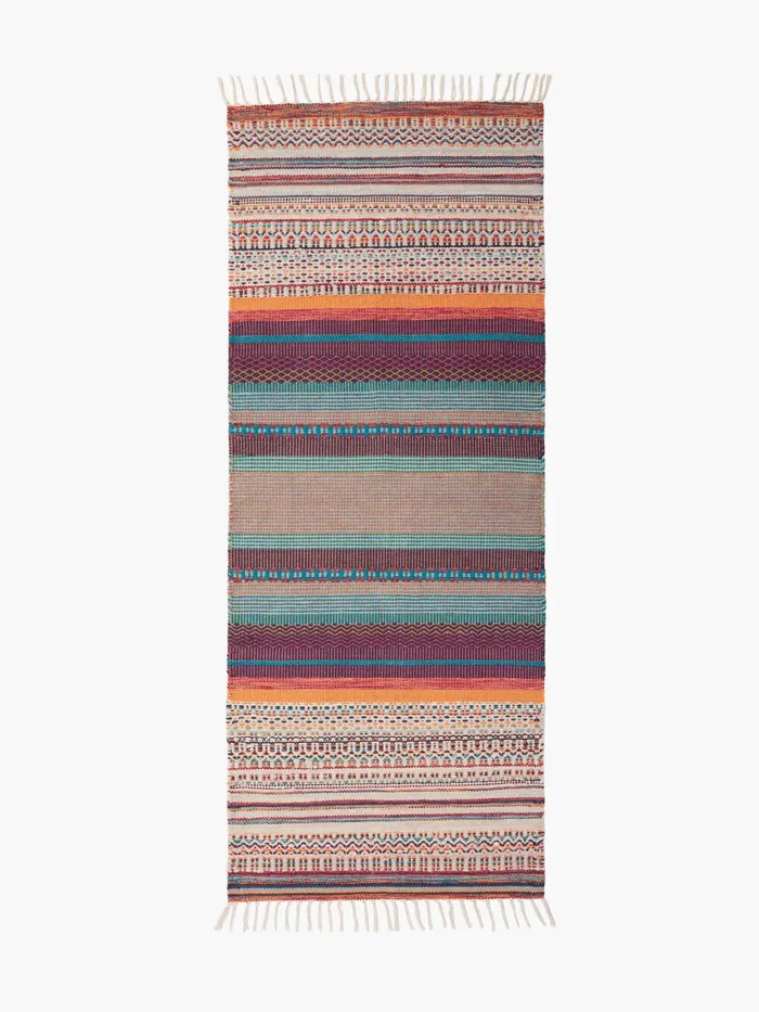 French Connection Rainbow Runner PeachPurple Home Rugs