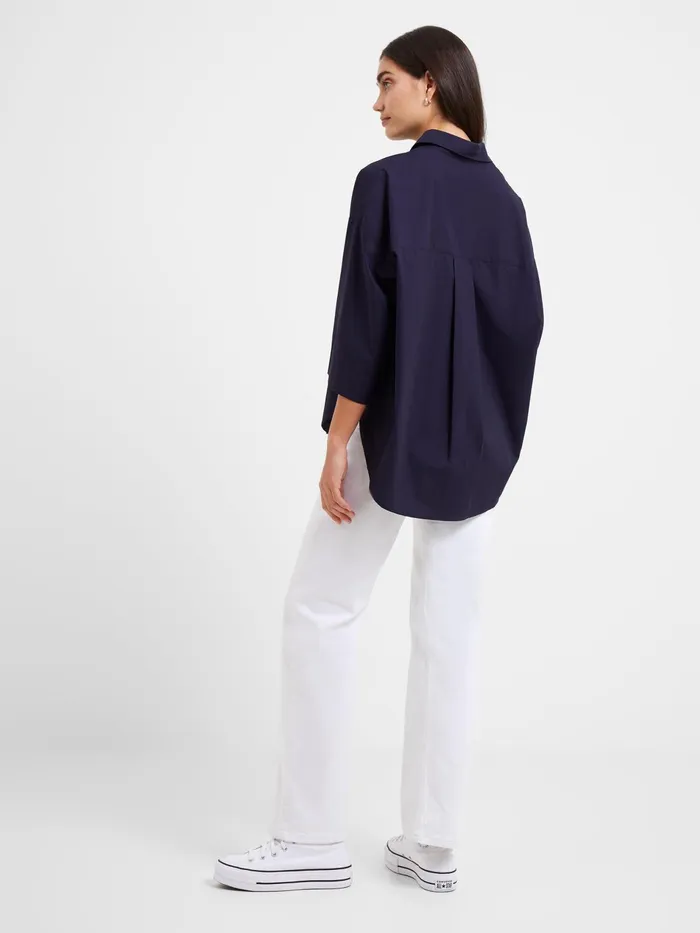 French Connection Rhodes Poplin Popover Shirt Woman Tops