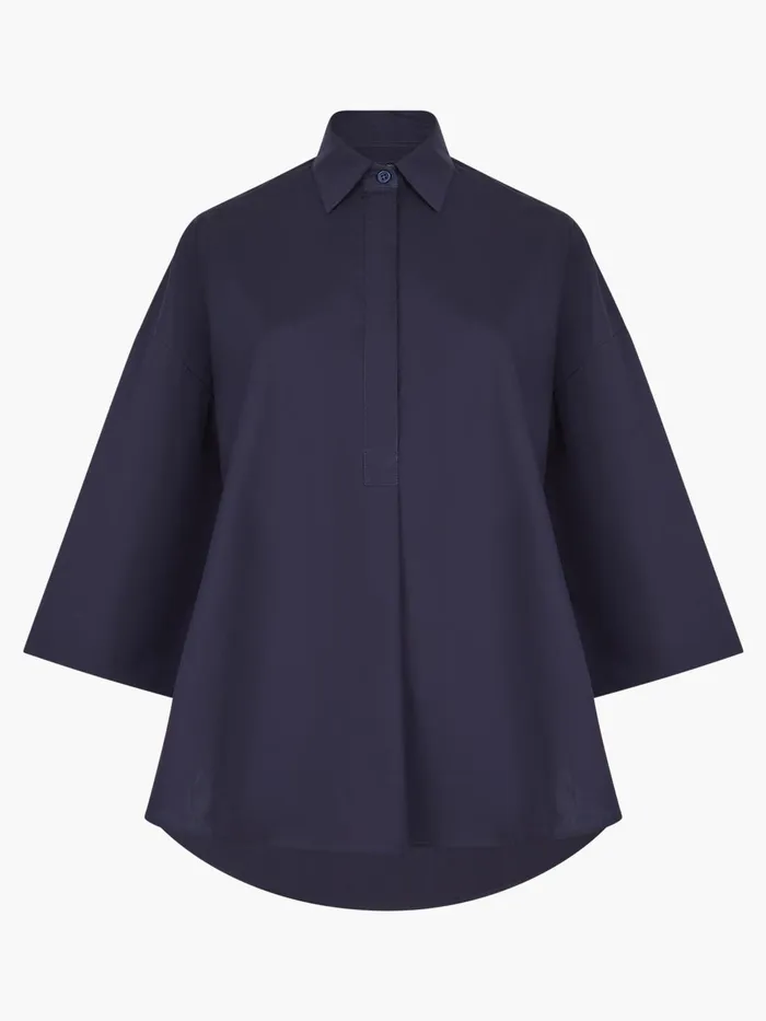 French Connection Rhodes Poplin Popover Shirt Woman Tops