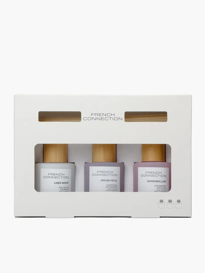 French Connection Serenity Diffuser Set Of 3 Natural Home Home Accessories