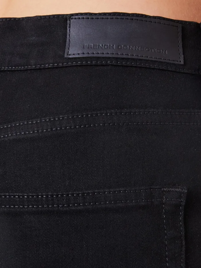 French Connection Soft Stretch Denim High Rise Skinny Jeans 30 Inch Black Woman Trousers
