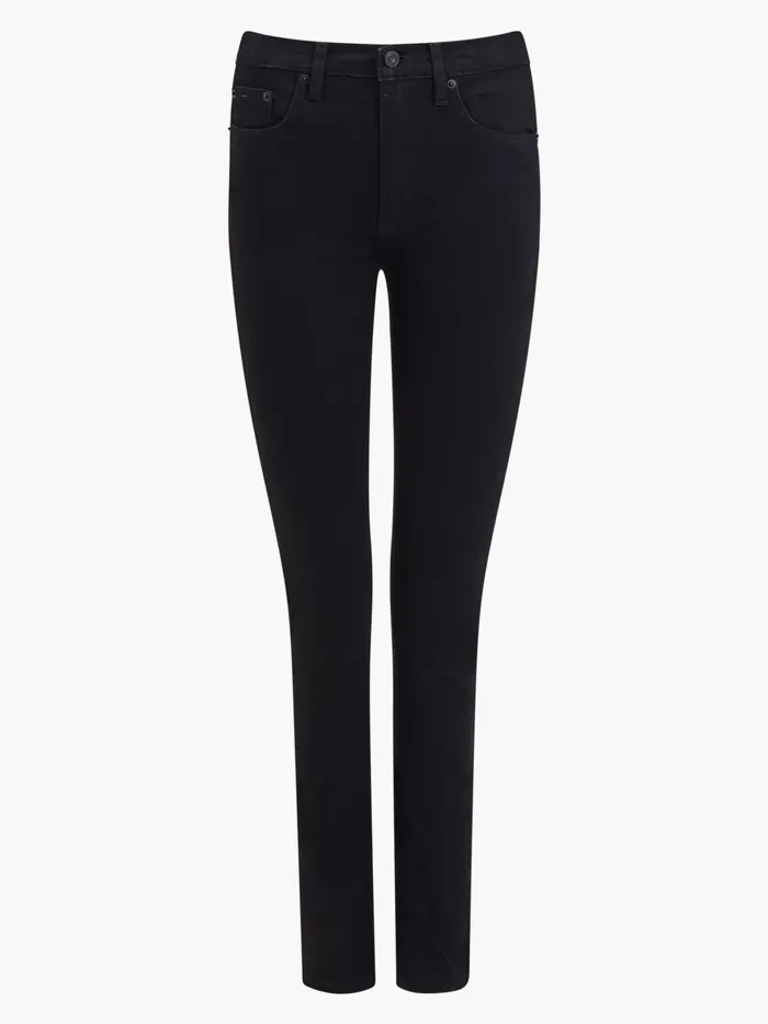 French Connection Soft Stretch Denim High Rise Skinny Jeans 30 Inch Black Woman Trousers