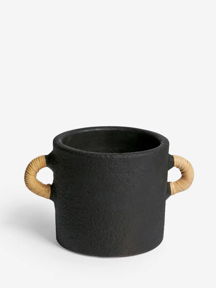 French Connection Terracotta Plant Pot Black Home Home Accessories