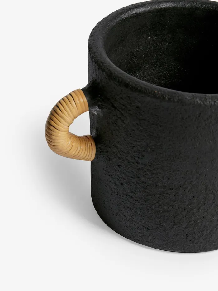 French Connection Terracotta Plant Pot Black Home Home Accessories