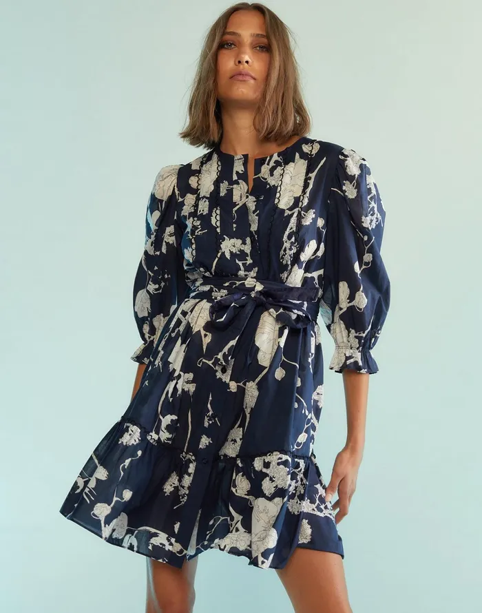 Gaia Dress 8211 Nvywht Women Cynthia Rowley Dresses