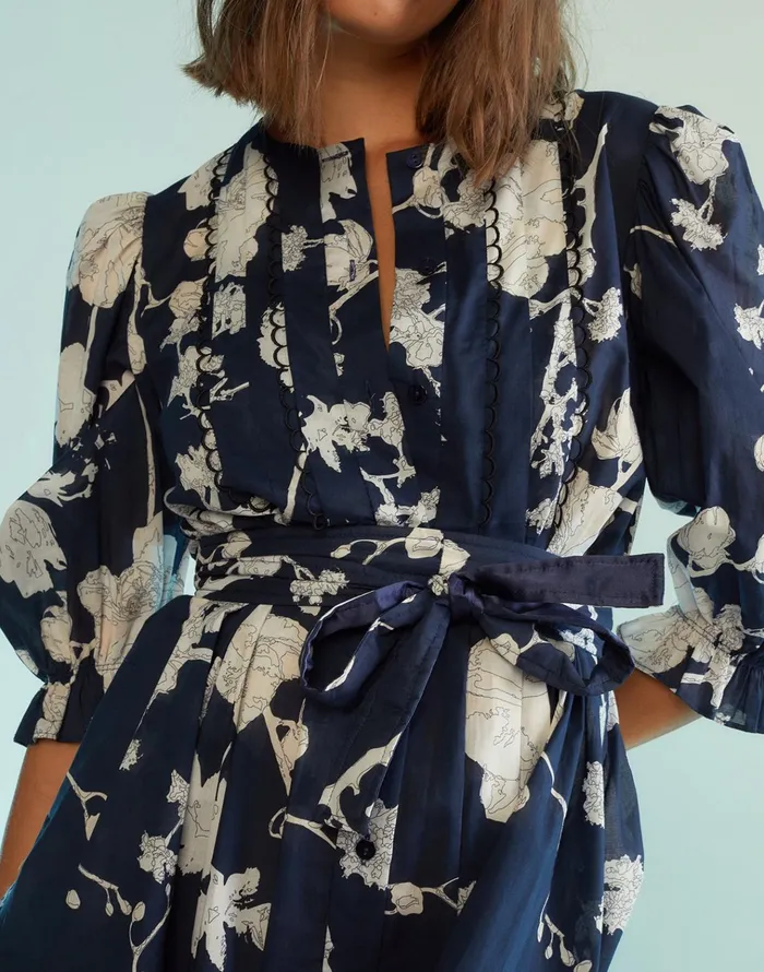Gaia Dress 8211 Nvywht Women Cynthia Rowley Dresses