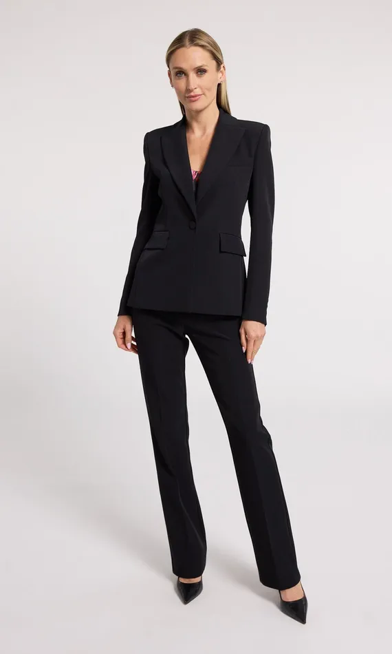 Generation Love Clothing Aimee Crepe Blazer Black Women Blazers and Jackets