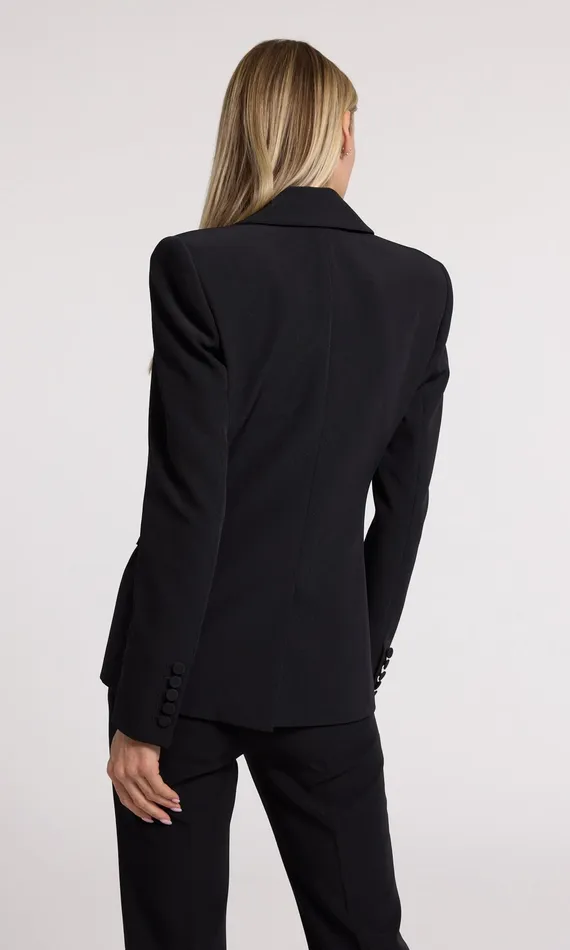 Generation Love Clothing Aimee Crepe Blazer Black Women Blazers and Jackets