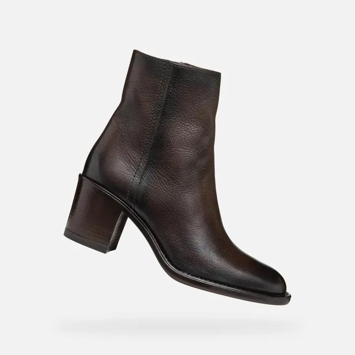 Geox Ankle Boots FARNIA WOMAN Coffee 8211 Woman