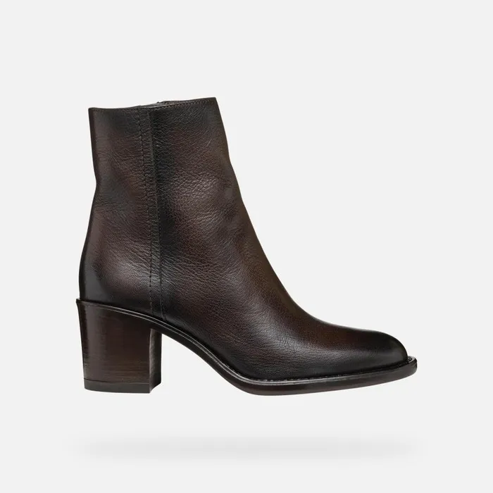 Geox Ankle Boots FARNIA WOMAN Coffee 8211 Woman