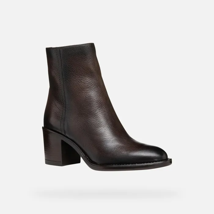 Geox Ankle Boots FARNIA WOMAN Coffee 8211 Woman