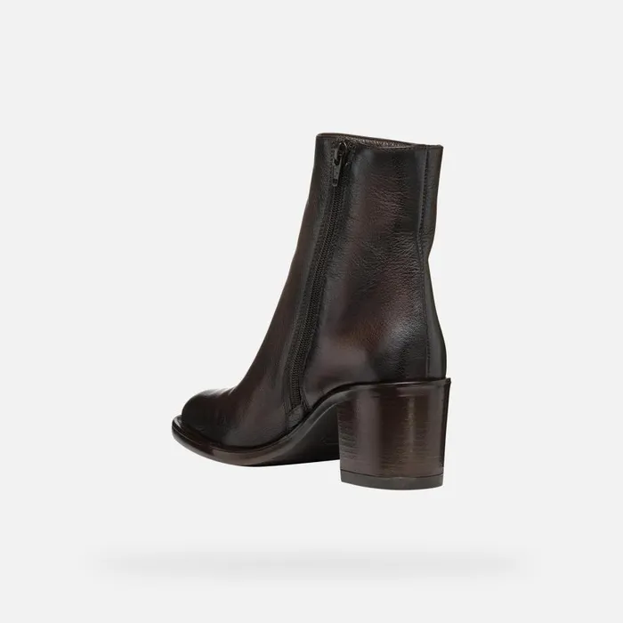 Geox Ankle Boots FARNIA WOMAN Coffee 8211 Woman