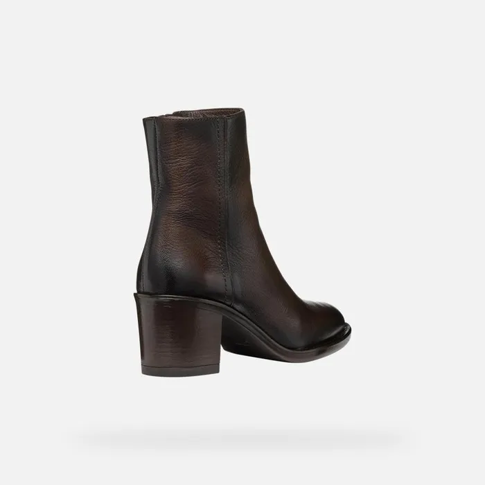 Geox Ankle Boots FARNIA WOMAN Coffee 8211 Woman