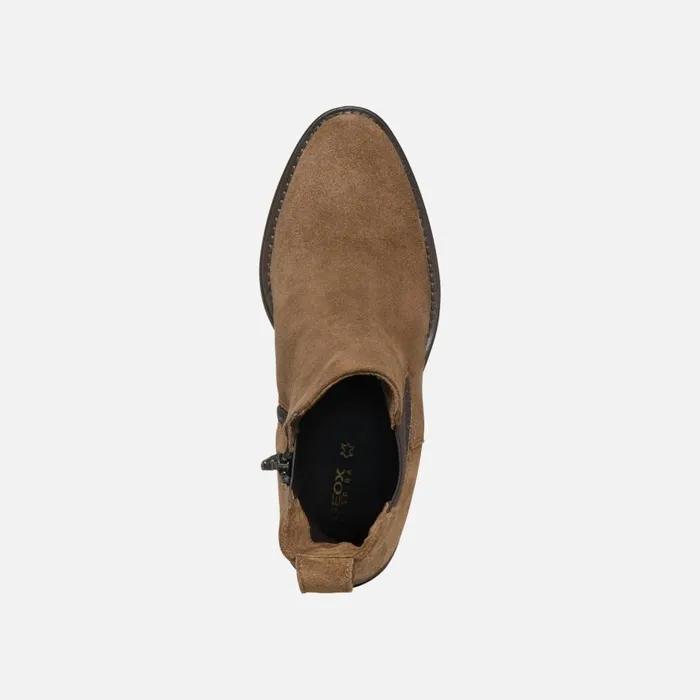 Geox Ankle Boots FARNIA WOMAN Mud Medium Heel Ankle Boots Mud 8211 Woman