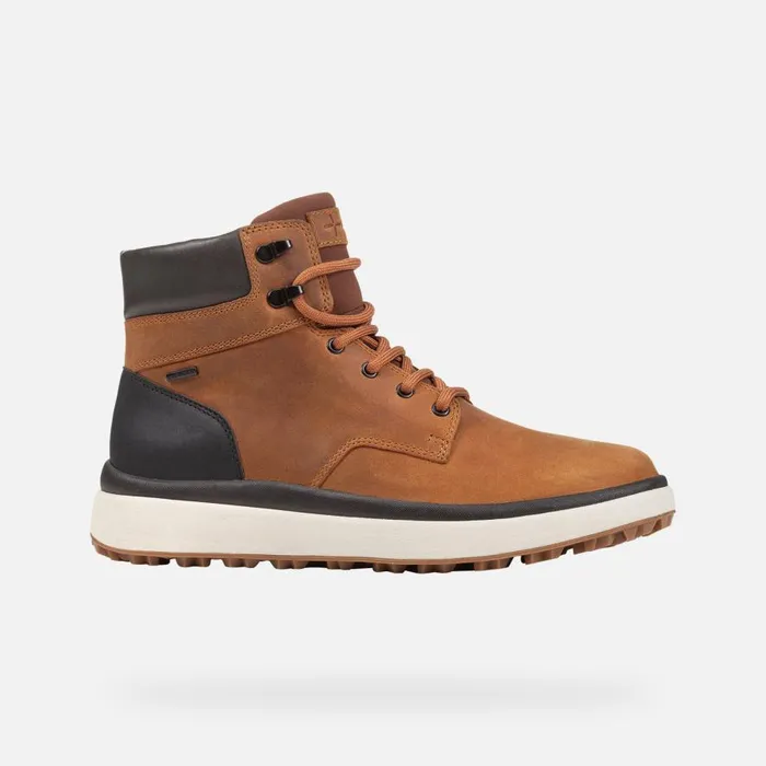 Geox Ankle Boots GRANITO GRIP ABX MAN OchreBlack Waterproof Boots Ochreblack 8211 Man