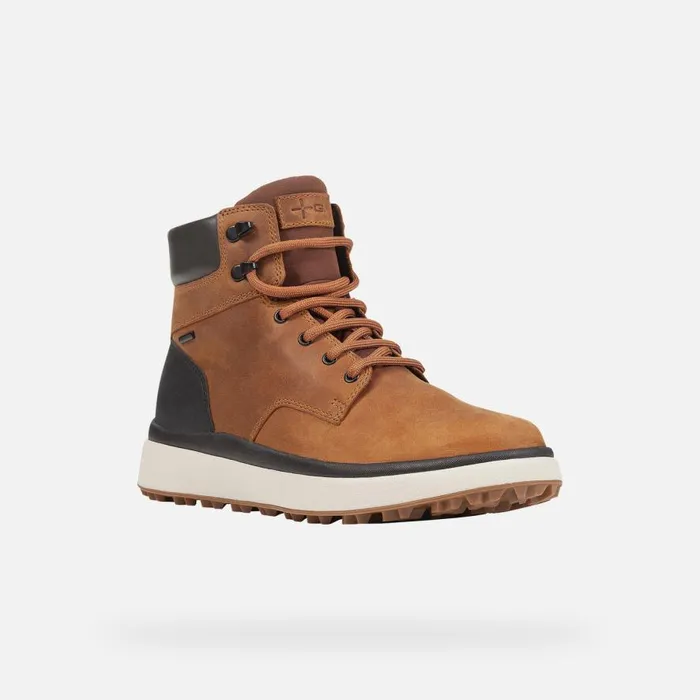 Geox Ankle Boots GRANITO GRIP ABX MAN OchreBlack Waterproof Boots Ochreblack 8211 Man