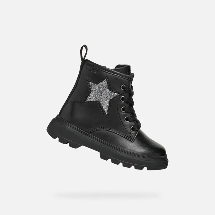 Geox Ankle Boots KIDDARTAH TODDLER GIRL Black Mid Calf Boots Black 8211 Kids