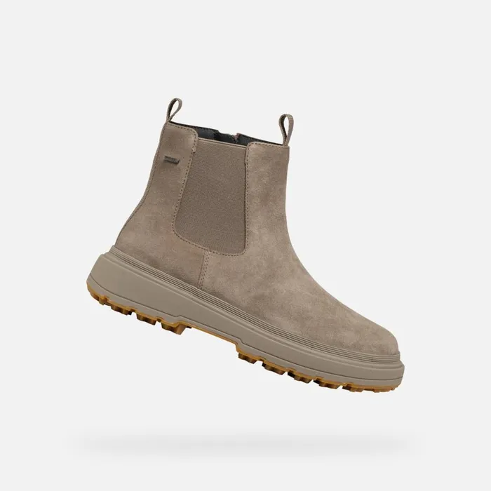 Geox Ankle Boots LAMIDIE GRIP ABX WOMAN Taupe Waterproof Ankle Boots Taupe 8211 Woman