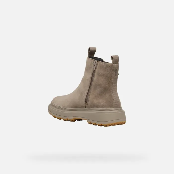Geox Ankle Boots LAMIDIE GRIP ABX WOMAN Taupe Waterproof Ankle Boots Taupe 8211 Woman