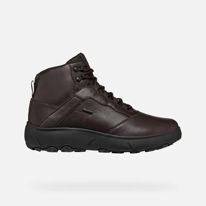Geox Ankle Boots NEBULA GRIP ABX MAN Coffee Mid Calf Boots Coffee 8211 Man