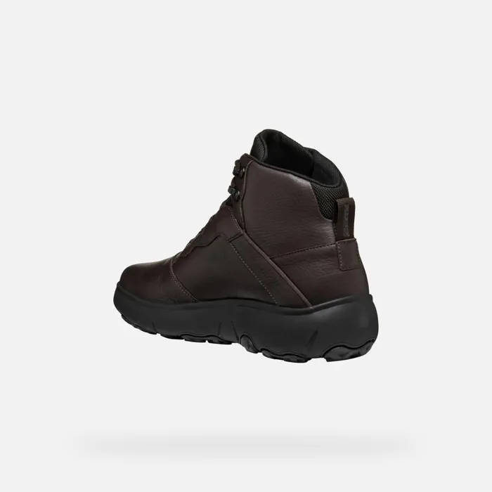 Geox Ankle Boots NEBULA GRIP ABX MAN Coffee Mid Calf Boots Coffee 8211 Man