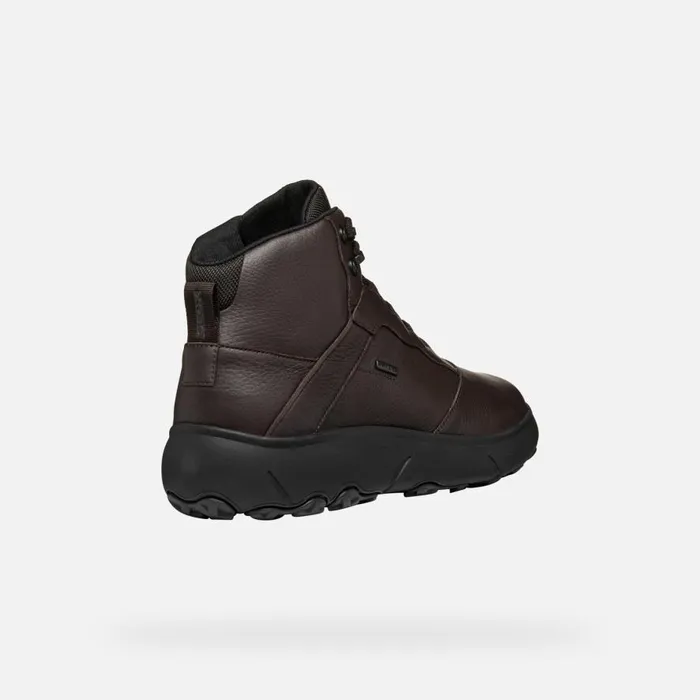 Geox Ankle Boots NEBULA GRIP ABX MAN Coffee Mid Calf Boots Coffee 8211 Man