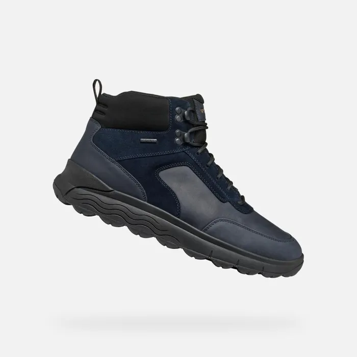 Geox Ankle Boots SPHERICA 4X4 ABX MAN Navy Waterproof Boots Navy 8211 Man