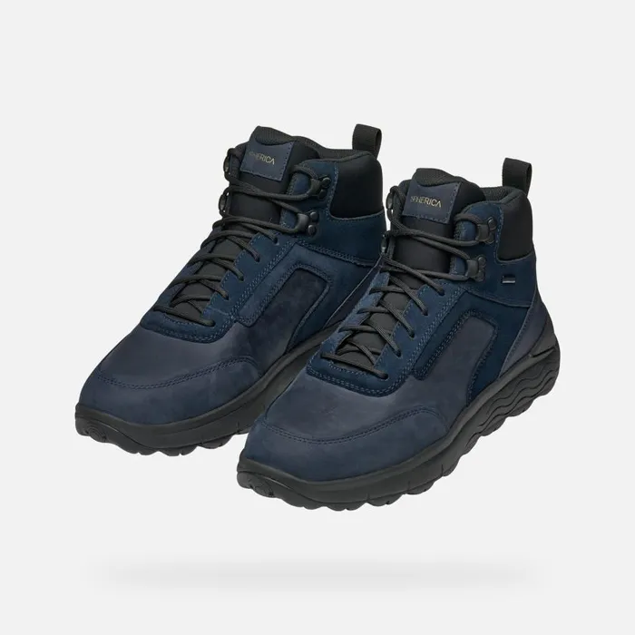 Geox Ankle Boots SPHERICA 4X4 ABX MAN Navy Waterproof Boots Navy 8211 Man