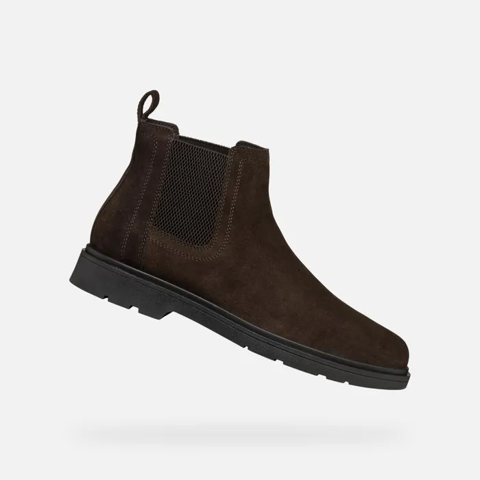 Geox Ankle Boots SPHERICA EC1 MAN Dark Brown Chelsea Boots Dark Brown 8211 Man