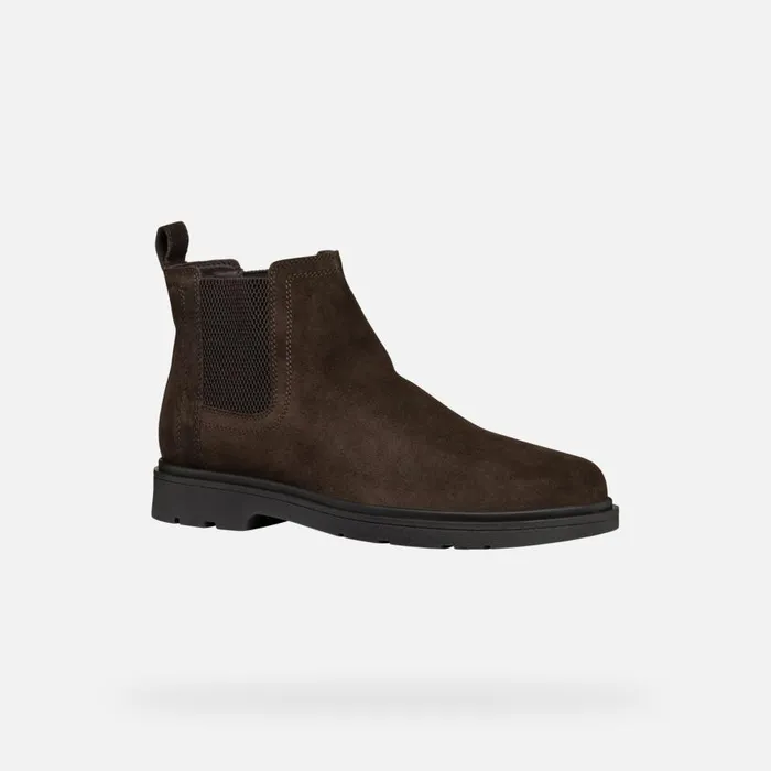 Geox Ankle Boots SPHERICA EC1 MAN Dark Brown Chelsea Boots Dark Brown 8211 Man