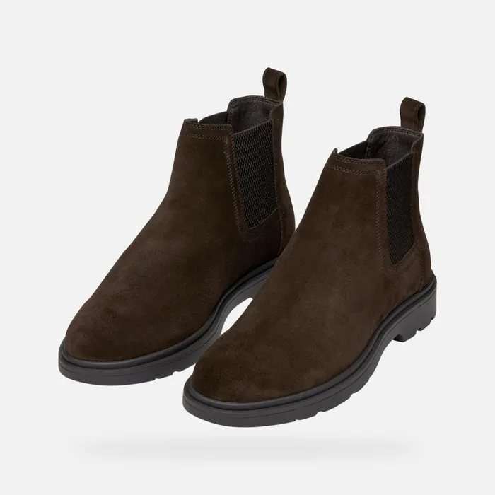 Geox Ankle Boots SPHERICA EC1 MAN Dark Brown Chelsea Boots Dark Brown 8211 Man