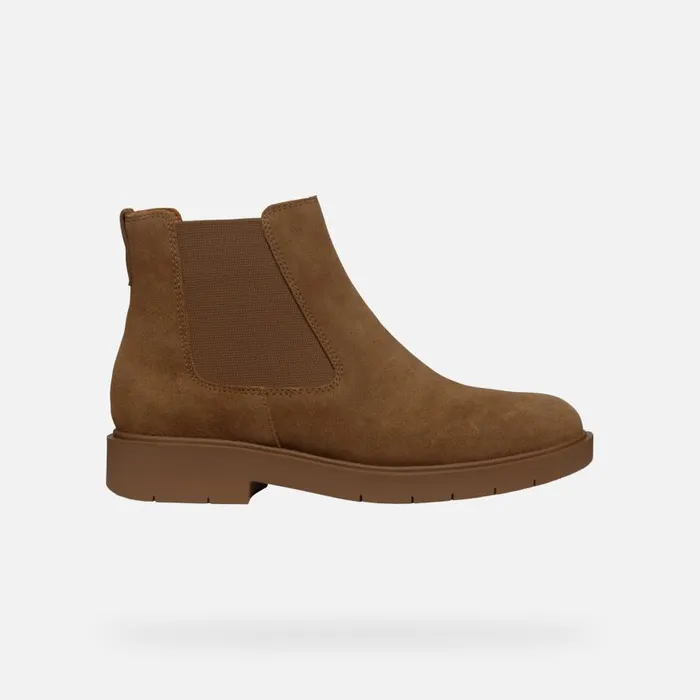 Geox Ankle Boots SPHERICA EC1 WOMAN Mud Chelsea Boots Mud 8211 Woman