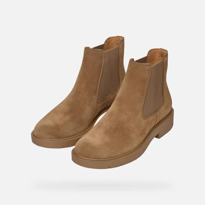 Geox Ankle Boots SPHERICA EC1 WOMAN Mud Chelsea Boots Mud 8211 Woman