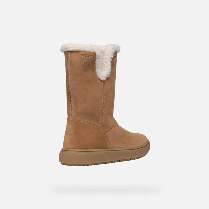 Geox Ankle Boots THELEVEN GIRL Whisky Mid Calf Boots Whisky 8211 Kids