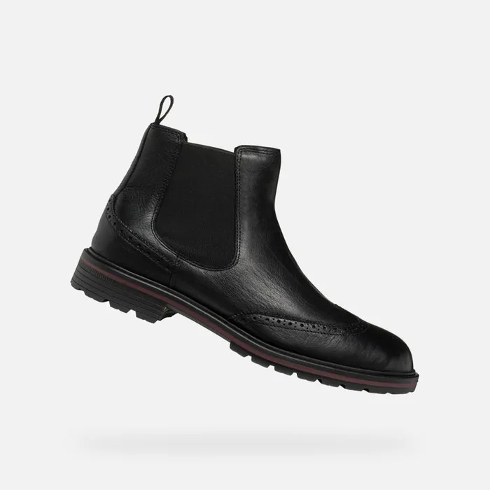 Geox Ankle Boots WALK PLEASURE C MAN Black Chelsea Boots Black 8211 Man