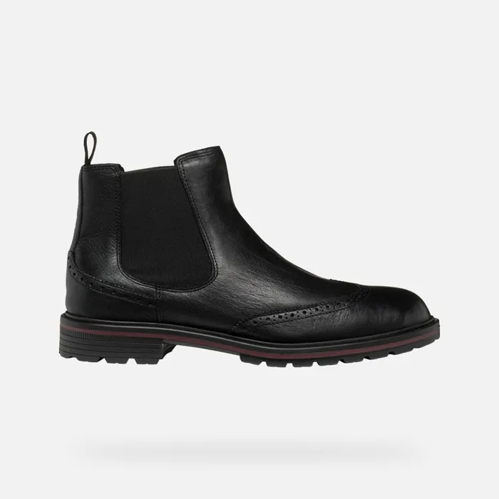 Geox Ankle Boots WALK PLEASURE C MAN Black Chelsea Boots Black 8211 Man