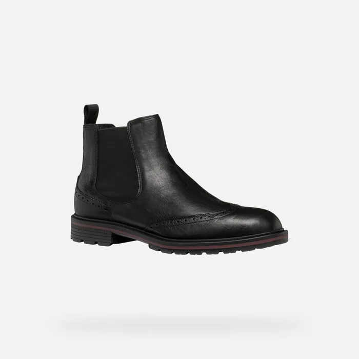 Geox Ankle Boots WALK PLEASURE C MAN Black Chelsea Boots Black 8211 Man